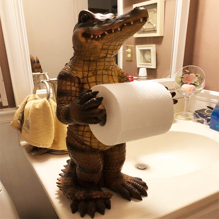 Alligator Toilet Paper Holder