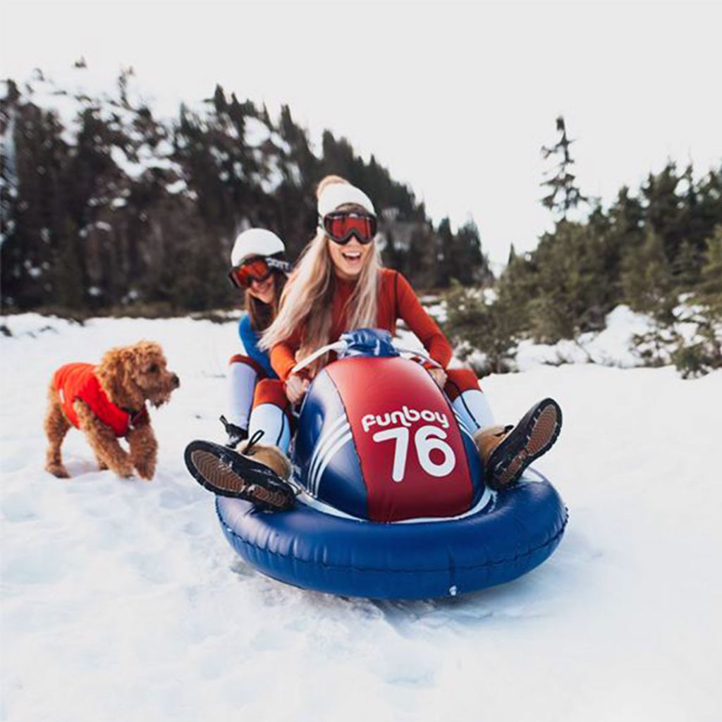 Inflatable Snowmobile Sled