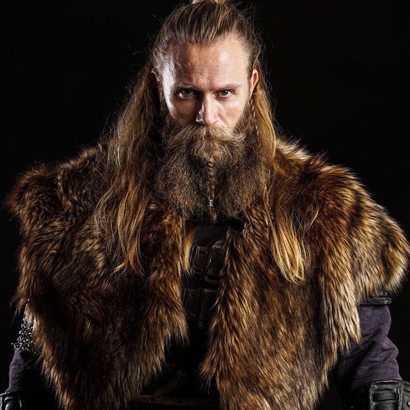 Viking Barbarian Fur Mantle
