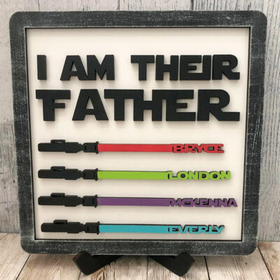 'I Am Their Father' Star Wars Sign Frame