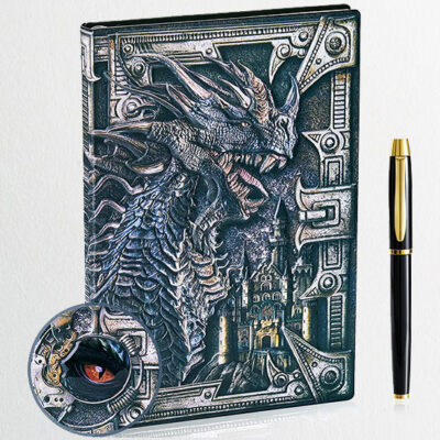3D Dragon Embossed Journal