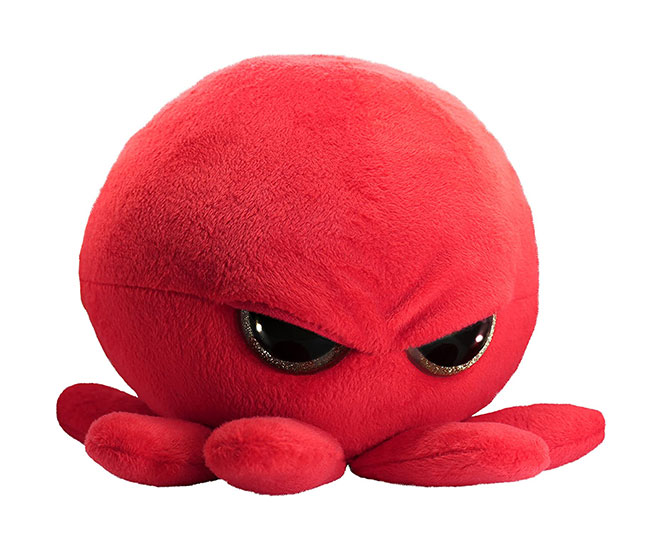 Grumpy Baby Octopus Plush Toy