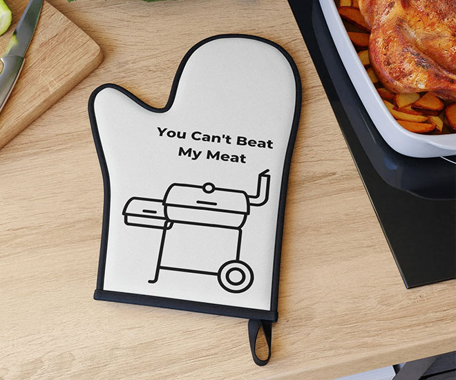 You Can't Beat My Meat BBQ Oven Mitt