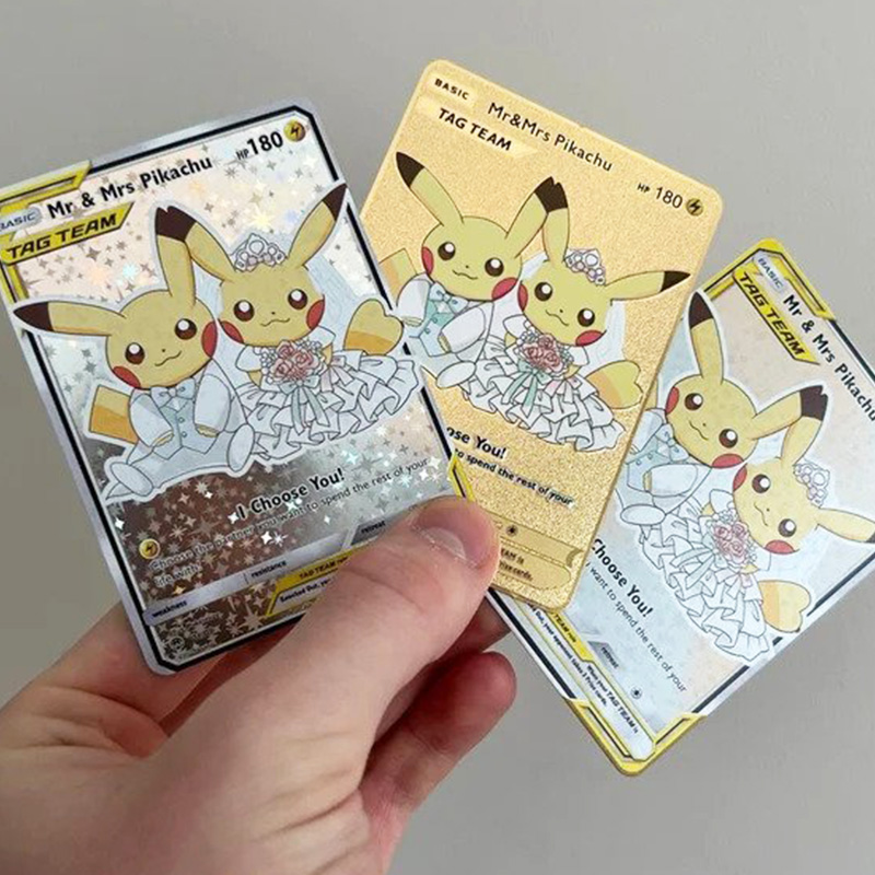 Mr and Mrs Pikachu Wedding Gifts Cards
