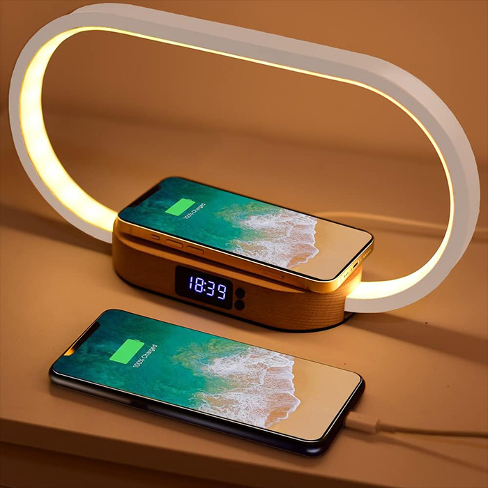 Bedside Lamp with Wireless Charger