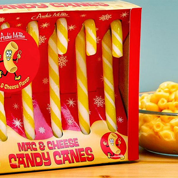 Mac & Cheese Flavored Candy Canes